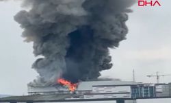 Ankara'da mobilya deposunda yangın