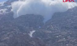 Sümbül Dağı’ndan kopan dev çığ, Zap Suyu’nun akışını kesti