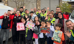 Motorculardan köy okullarına gönül köprüsü