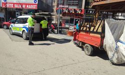 Plakasız motosiklet ve triportörün sürücülerine 126 bin lira ceza