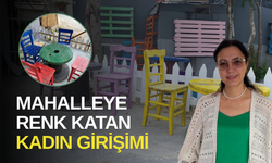 Mahalleye renk katan kadın girişimi