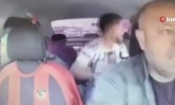 Kız arkadaşıyla birlikte ticari taksi şoförünü rehin aldı