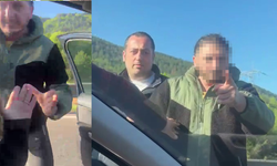 Otoyolda tartıştığı sürücüyü darbetti, o anlar kamerada