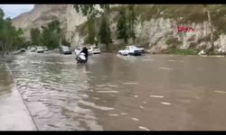 Fırat Nehri’nin kıyısındaki mesire alanını su bastı