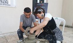 Kültür Yolu Festivali'nde çömlekçilik deneyimi
