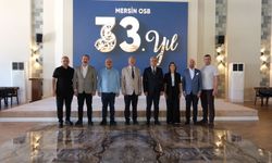 Mersin OSB’den Başsavcı Çelikkol’a veda ziyareti