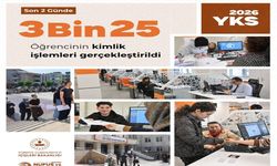 YKS günü toplam 3 bin 25 kimlik kartı başvurusu yapıldı