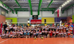 Minik voleybolcular şenlikte buluştu