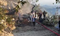 Yayla evinden ormana sıçrayan yangın söndürüldü