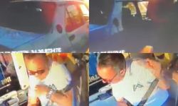Önünü kestiği otobüsün camını kırdı