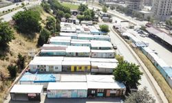 Esnafa verilen konteynerler kaldırılmaya başlandı