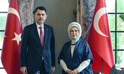 Emine Erdoğan, Bakan Kurum'u kabul etti