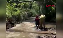 Topunu almak için girdiği derede akıntıya kapıldı
