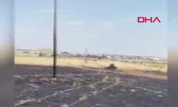 Yangında 40 dönüm buğday ekili arazi zarar gördü