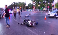 Bu da motosikletlerin zincirleme kazası