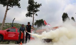 Hamzabeyli Köyümüz Atölyesi'nden yangın güvenliği eğitimi