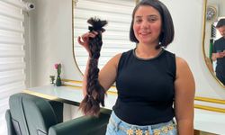 Kanseri yenen genç kadın saçlarını bağışladı