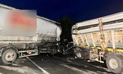 Manisa’da 2 TIR çarpıştı; 2 yaralı
