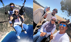 Yürüme engelli Münire, yamaç paraşütü ile uçma hayalini gerçekleştirdi