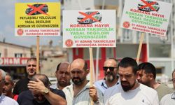 Taksicilerden konvoyla korsan taşımacılığına tepki