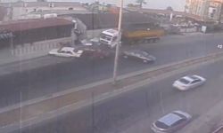 Mersin'de kamyon, 4 araca 1 motosiklete çarptı