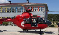 Traktör kazasında yaralanan çiftçi ambulans helikopterle hastaneye sevk edildi