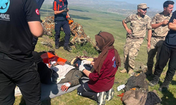 Tendürek Dağında rahatsızlanan vatandaş hastaneye kaldırıldı