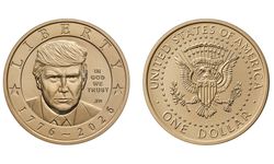 ABD'nin bağımsızlığının 250'nci yılına özel üzerinde Trump'ın yer aldığı altın para basılacak