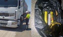 Adana'da arama yapılan araçta 4 adet patlayıcı madde ele geçirildi