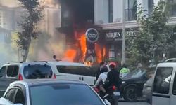 Beylikdüzü’nde iş yerinde çıkan yangın üst katlara sıçradı
