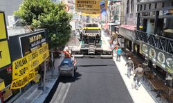 Silifke'de 850 ton sıcak asfalt serildi