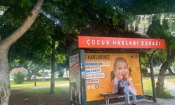 Mersin'de Çocuk Hakları Durağı dikkat çekiyor