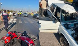 Otomobil ile motosiklet çarpıştı: 4 yaralı