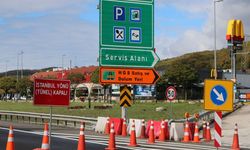 Anadolu Otoyolu'nun İstanbul istikametinde yol çalışması