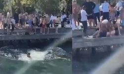 Denizde boğulma tehlikesi geçiren Azerbaycanlı turisti vatandaşlar kurtardı