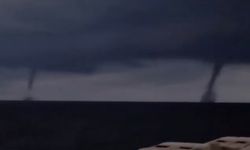 Deniz'de hortum çıktı