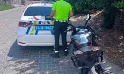 Motosikletle tek teker üzerinde giden sürücüye 46 bin TL ceza