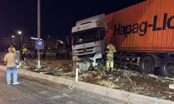 Refüje çıkan TIR’ın sürücüsü yaralandı