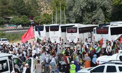 Srebrenitsa'dan yola çıkan ‘Filistin Konvoyu’ Mardin’de