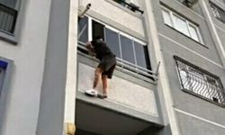 14 yıl hapis cezalı şüpheli balkondan kaçarken yakalandı