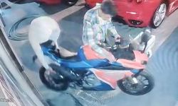 Motosiklet hırsızlığı kameraya yakalandı