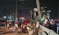 Adana'da otobüs kazasında 11 kişi yaralandı