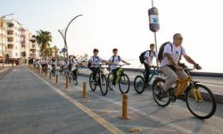 Mersinli öğrenciler evden okula güvenle pedalladı