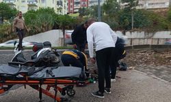 Motosiklet devrildi: Sürücü ağır yaralandı