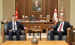 Cevdet Yılmaz, KKTC Cumhurbaşkanı Erhürman ile görüştü