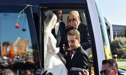 Düğün günü Erdoğan’la karşılaşmanın mutluluğunu yaşadılar