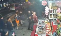 Sokak ortasında çifte saldırı güvenlik kamerasında