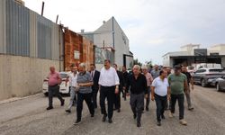 Yıldız, hurdacılara ziyarette bulundu