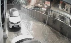 Havai fişekleri sokakta patlatıp kaçtılar