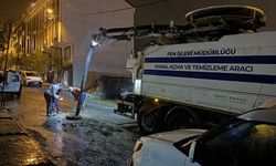 Arnavutköy'de yağış mesaisi